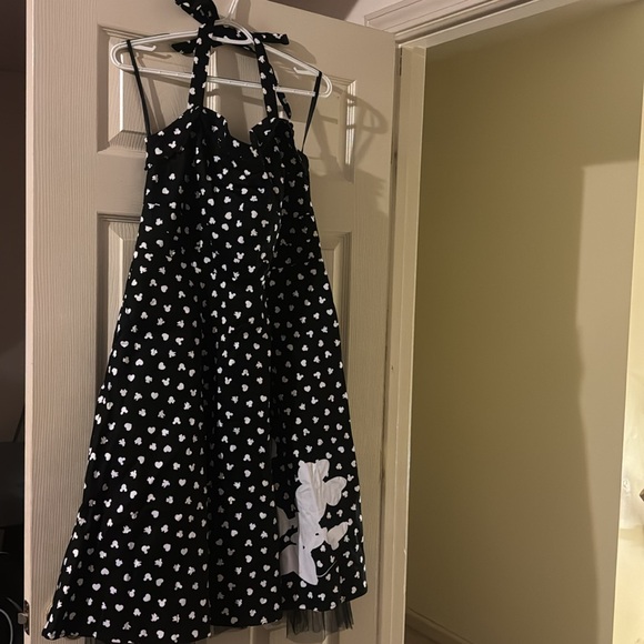 Disney Black & White Mickey/Minnie Dress Worn Once To A Sneaker Ball Size 18 - Picture 10 of 16